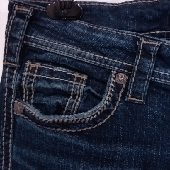 Women's Silver Aiko Jeans Mid Slim Boot Cut 29W by 31L NOWT - Picture 5 of 16